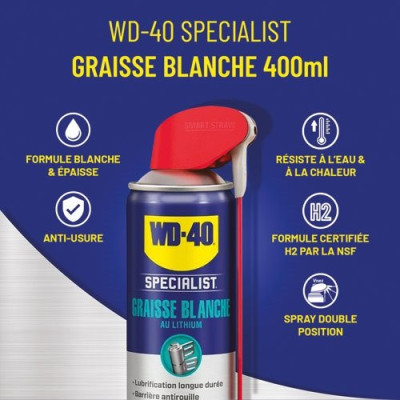 WD40 SPECIALIST GRAISSE BLC LITH 400ML