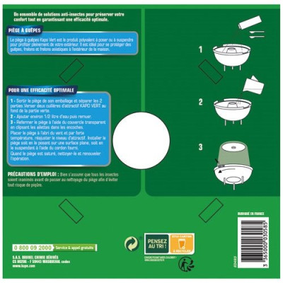 KAPO PIEGES A GUEPES ET FRELONS (Vendu par 1)