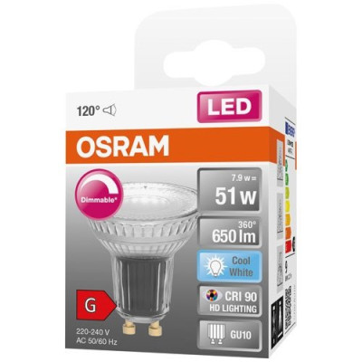 SPOT PAR16 LED 120 VERRE 8.3WGU10 FRD