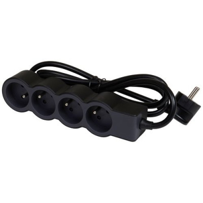 MULTIPRISE FB 4X2P+T STD 1.5M NOIR