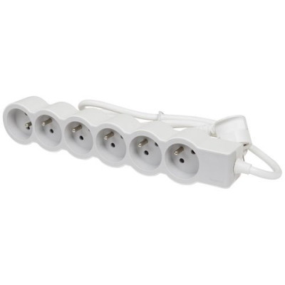 MULTIPRISE FB 6X2P+T STD 1.5M BLC/GRIS