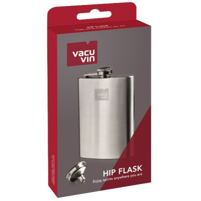 FLASQUE 24CL ET ENTONNOIR ACIER BROSSE