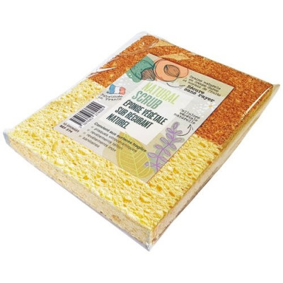 EPONGE VEGETALE RECURANT NATUREL X2 (Vendu par 1)