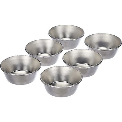 MOULES 6 PASTEIS DE NATA D.7.5CM ALU