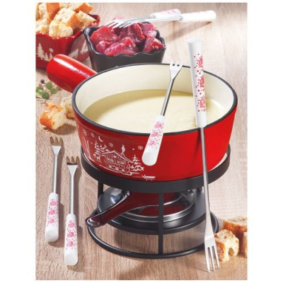FONDUE SAVOYARDE 18CM CHALET ROUGE