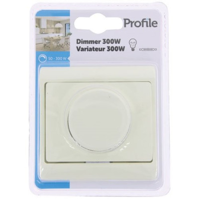 VARIATEUR ECLAIRAGE 300W ENCASTR. BLC
