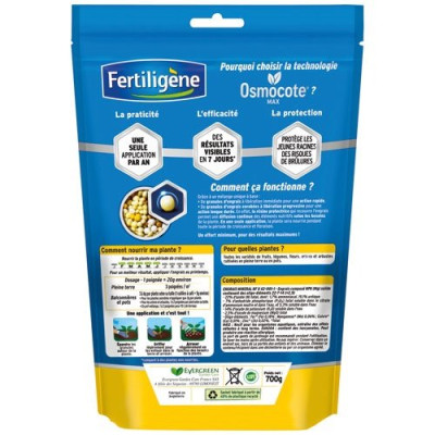 ENGRAIS OSMOCOTE PLANT.REMP.700G /NC (Vendu par 1)