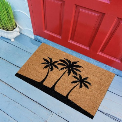 TAPIS COCO NATUREL PVC 40X60CM PALMIER