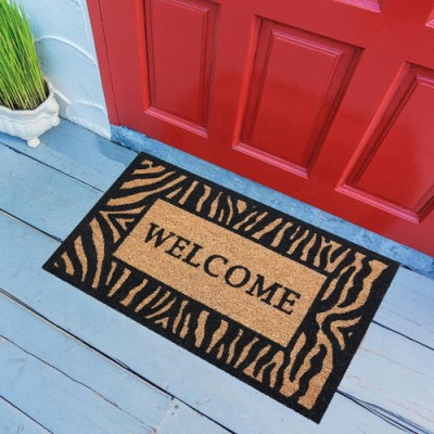 TAPIS COCO NATUREL 40X60CM WELCO.ZEBRE