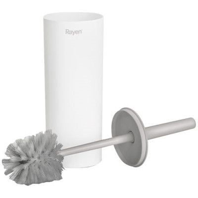 BALAI BROSSE WC BLANC AVEC COUVERCLE (Vendu par 1)