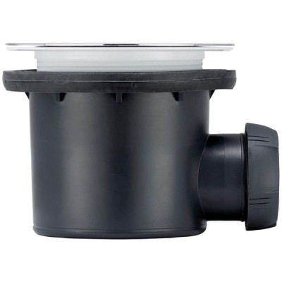 BONDE DOUCHE Ø90/40 GRILLE ABS CHROME