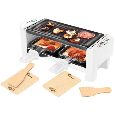 APPAREIL A RACLETTE MULTIFONCTION - 2 PERSONNES - MEUUUH BLANCHE-8614