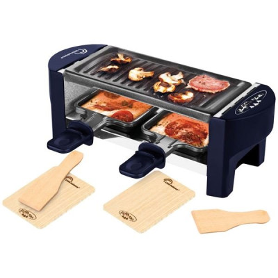 APPAREIL A RACLETTE MULTIFONCTION - 2 PERSONNES - MEUUUH BLEU-8616
