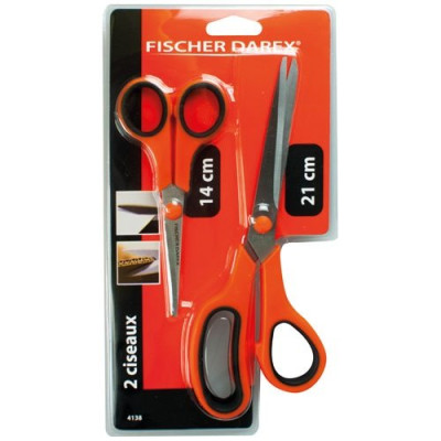 LOT DE 2 CISEAUX 14 ET 21CM