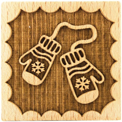 TAMPON DECO CARRE MOUFLES