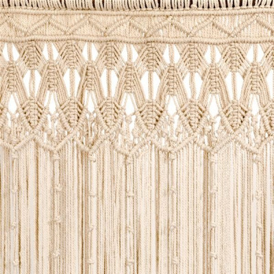 RID.PORT.BOHEME EN MACRAME 90X200 ECRU (Vendu par 1)