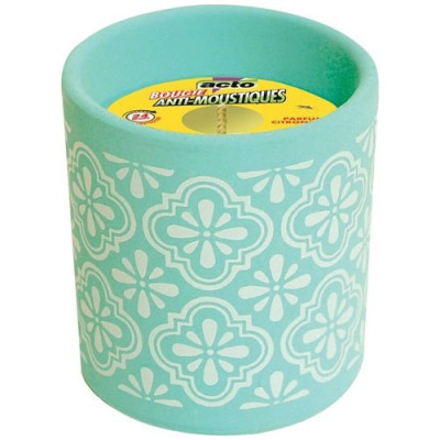 BOUGIE ANTI MOUSTIQUES DECORATIVE 24H (Vendu par 1)