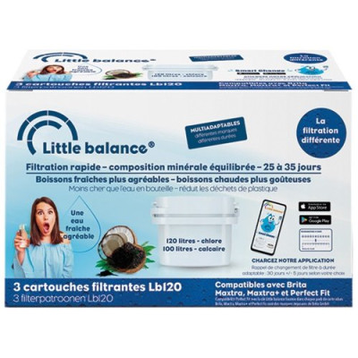 Pack 3 cartouches filtrantes