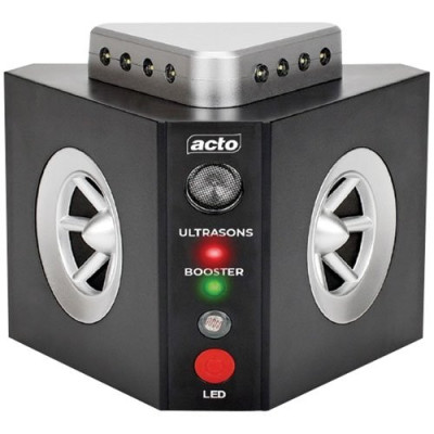 Repulsif ultrasons 3 en 1 maxi couverture grand angle 300m2