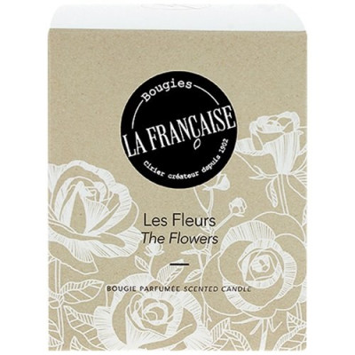 Bougies parfumees 200g les fleurs avec capot bois