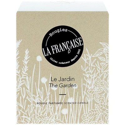Bougies parfumees 200g le jardin avec capot bois