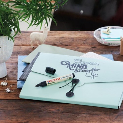 Marqueur 3mm permanent ecoline coloris assortis etui de 4