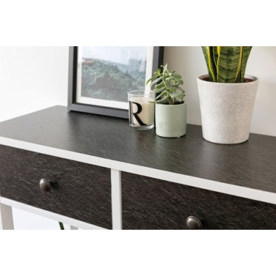 Adhésif Décoratif Pierre Black Slate Mat 45cmx2m