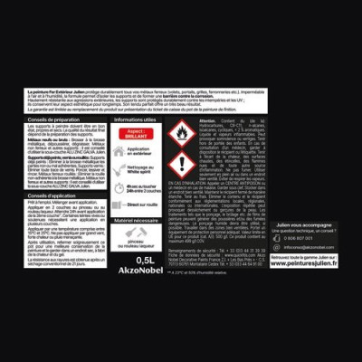 Peinture Extérieur Fer Antirouille 0.5L