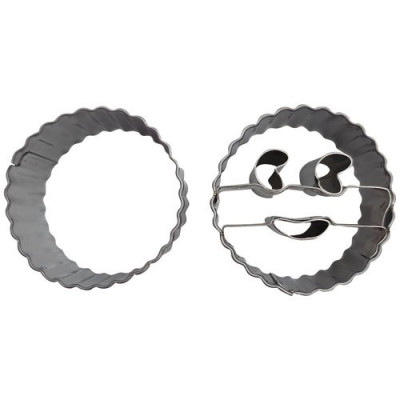 SEt 2 découpoirs Petits Smiley 4 cm