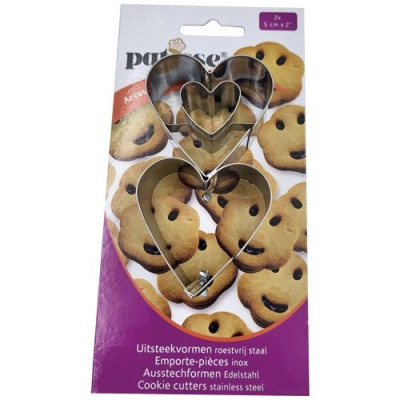 Set 2 découpoirs Cœur 4 cm