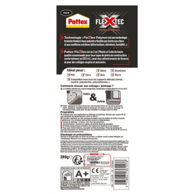Mastic Colle Tout en 1 Flextec Polymère 380ml