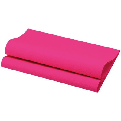 Lot 12 serviettes 40 x 40 cm Fuschia - Dunisoft Bio