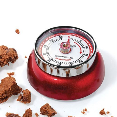 Minuteur aimanté Rouge Métallique