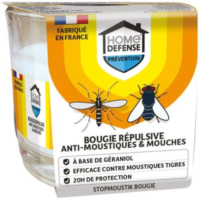 Bougie répulsive anti-moustiques et anti-mouches 90G