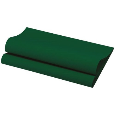 Lot 12 serviettes 40 x 40 cm Vert - Dunisoft Bio