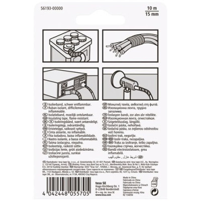 Adhésif Iso Tape Électrique 10mx15mm