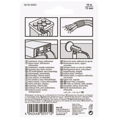 Adhésif Iso Tape Électrique 10mx15mm