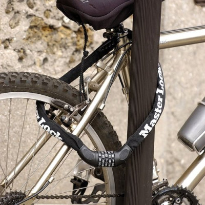 Antivol Chaine acier 90cm x8mm avec serrure programmable