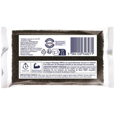 Tampon nettoyage difficile x 6
