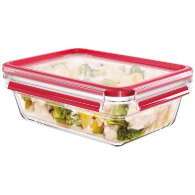 Boîte de conservation rectangulaire 1,3 L - Masterseal Glass