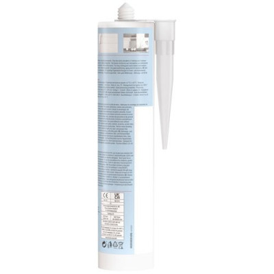 Mastic silicone sanitaire translucide 280ml