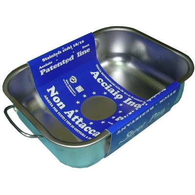 PLAT FOUR HAUT 25X19 INOX ANTI-ADH