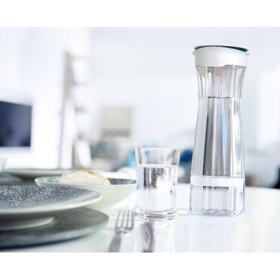 BOUTEILLE FILTRANTE + 1 DISQUE FILTRANT - FILL&SERVE GRAPH-1020115 - Gris