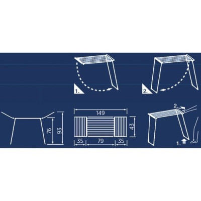 SECHOIR PEGASUS 120 SUR PIEDS (Vendu par 3)