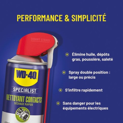 WD 40 SPECIALIST NETT.CONTACTS 400ML (Vendu par 1)