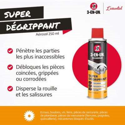 SUPER DEGRIPPANT 3 EN 1 BBE 250ML (Vendu par 1)