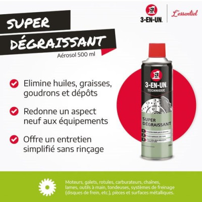 SUPER DEGRAISSANT 3EN1 BBE 500ML 33605 (Vendu par 1)
