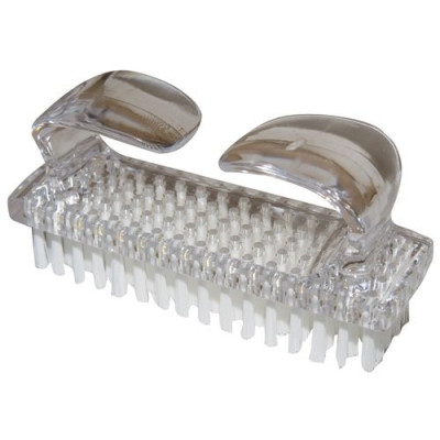 BROSSE ONGLES NYLON 1 FACE A POIGNEE (Vendu par 1)