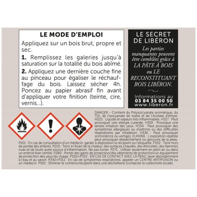 DURCISSEUR BOIS VERMOULUS LIB 250ML (Vendu par 1)