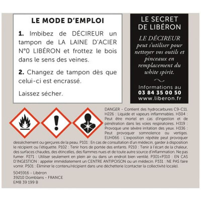 DECIREUR LIBERON 0.5L (Vendu par 1)